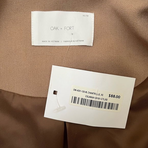 Oak + Fort Cropped Blazer (XS) - Picture 3 of 3